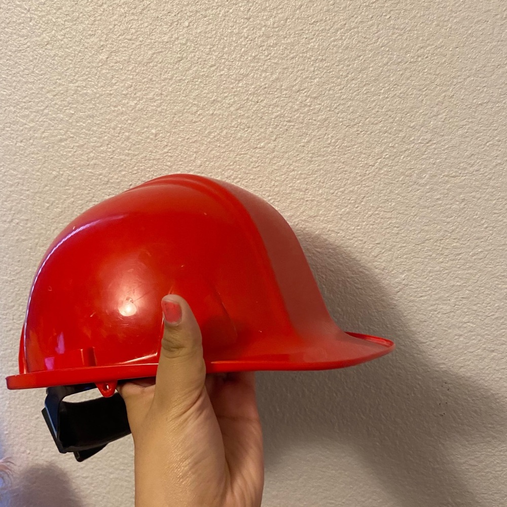 Red Hard Hat Construction